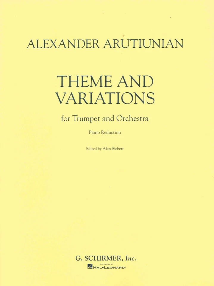 Alexander Arutiunian - Theme and Variations for Trumpet and Orchestra (HL50482.. - Image 1 of 1