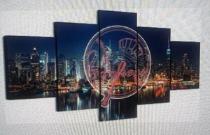 New York Yankees Night City Scene 5 piezas 60x100 Cm nuevo en caja - Imagen 1 de 2