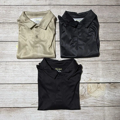 男孩 Tek Gear Dry Tek Polo 衬衫 18-20 码。 全新带标签! 高尔夫短袖三件衬衫 — 第 1/4 张图片