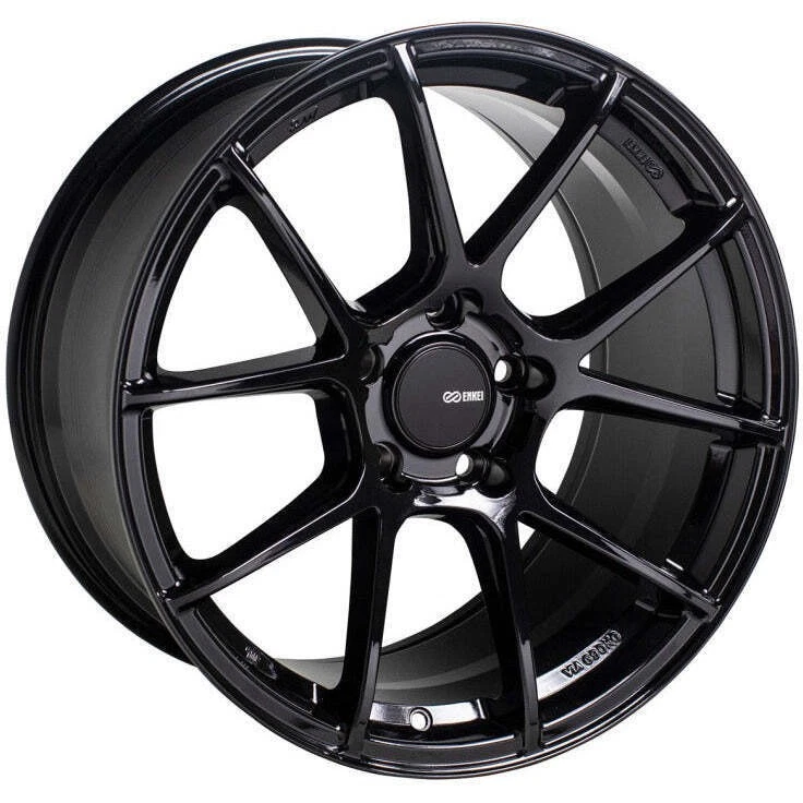 Roda preta brilhante Enkei 522-885-3140BK TS-V 18x8.5 40mm deslocamento 5x108 72.6mm furo - Imagem 1 de 1