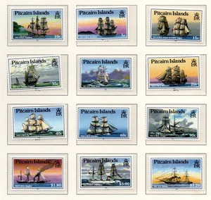 Pitcairn Islands 1988 set ships stamps (Michel 308/19) nice MNH - Picture 1 of 1