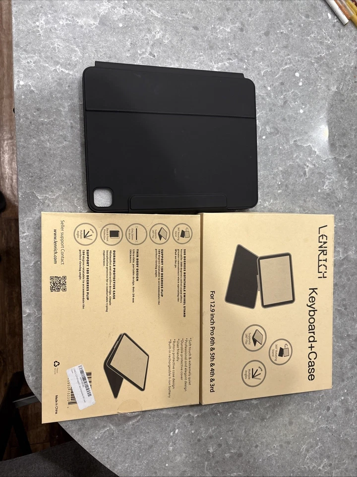 LENRICH iPad Pro 12.9" case with Keyboard - Image 1 of 1