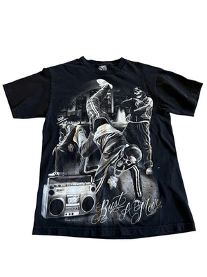 Camiseta negra manga corta DGA mediana “Bust A Move” para hombre Foto 1 de 4