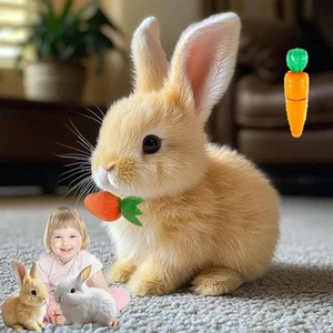 Bunny Pal Easter My Realistic Rabbit Toy, Interactive Plush Khaki - Picture 1 of 7