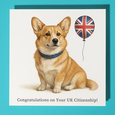 Congratulations on Your UK Citizenship Card Personalised Dog Card & Envelope - Image 1 of 4