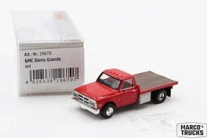 Brekina GMC Sierra Grande with Plattform, red No. 19670 1/87 /BRN1970 - Picture 1 of 1