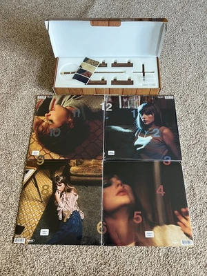 Taylor Swift MIDNIGHTS VINYLS + CLOCK SET Brand New  - Image 1 of 4