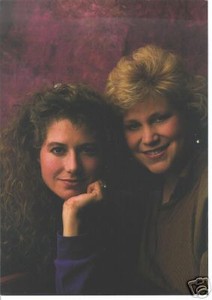 Amy Grant & Sandi Patty Photo Jumbo Christmas Card 1999