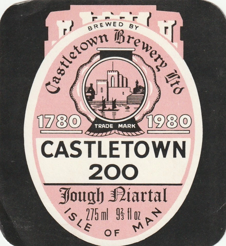 BEER BOTTLE LABEL - CASTLETOWN BREWERY (ISLE OF MAN) - CASTLETOWN 200 - Image 1 of 1