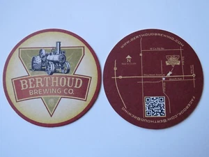 Beer COASTER ~ BERTHOUD Brewing Co ~ COLORADO ** Add'l Coasters Only $0.25 S&H - Picture 1 of 2