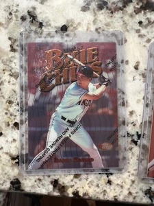 1997 TOPPS FINEST BLUE CHIPS CARD WITH COATING ANAHEIM ANGELS DARIN ERSTAD #37 - Picture 1 of 1