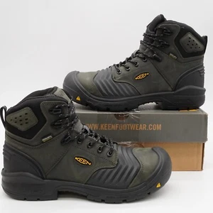 KEEN Utility Men's Portland 6 inch Waterproof Boot 10.5 EE, Magnet/Black - Picture 1 of 9