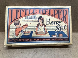 Vintage 1930 Little Helper Pasty Set Toy Box By Newton & Thompson - Picture 1 of 12