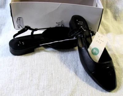 A New Day Women's Size 8.5 Maxine Slingback Ballet Flats Shoes Black "New" - Image 1 of 4
