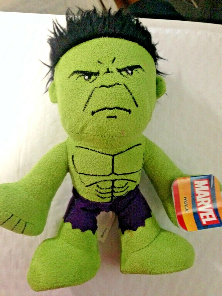 Marvel 9” Green Incredible Hulk Plush Toy With Tags - Image 1 of 1