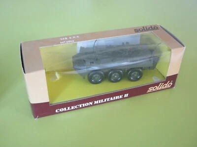 SOLIDO MILITAIRE VAB 6X6 6056 + BOITE  + NOTICE TTBE - Photo 1/4