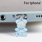1Pcs Kawaii Acrylic Bear Phone Charm Earphone Jack Dust Plug For Phone