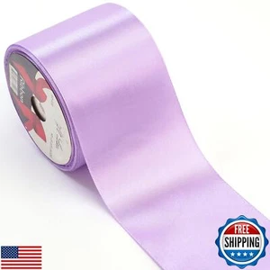 Star Quality 3 Inch Wide Satin Ribbon by 25 Yard Spool| Polyester Tape for Fl - Picture 1 of 5