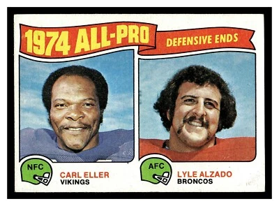 Topps Football All-Pro Defensive Ends 1975 #216 Carl Eller Alzado grado superior Foto 1 de 2