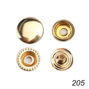 Leather Snap Fasteners Kit 9mm/10mm/12mm Metal Button Snaps Press Studs Leather - Picture 1 of 19