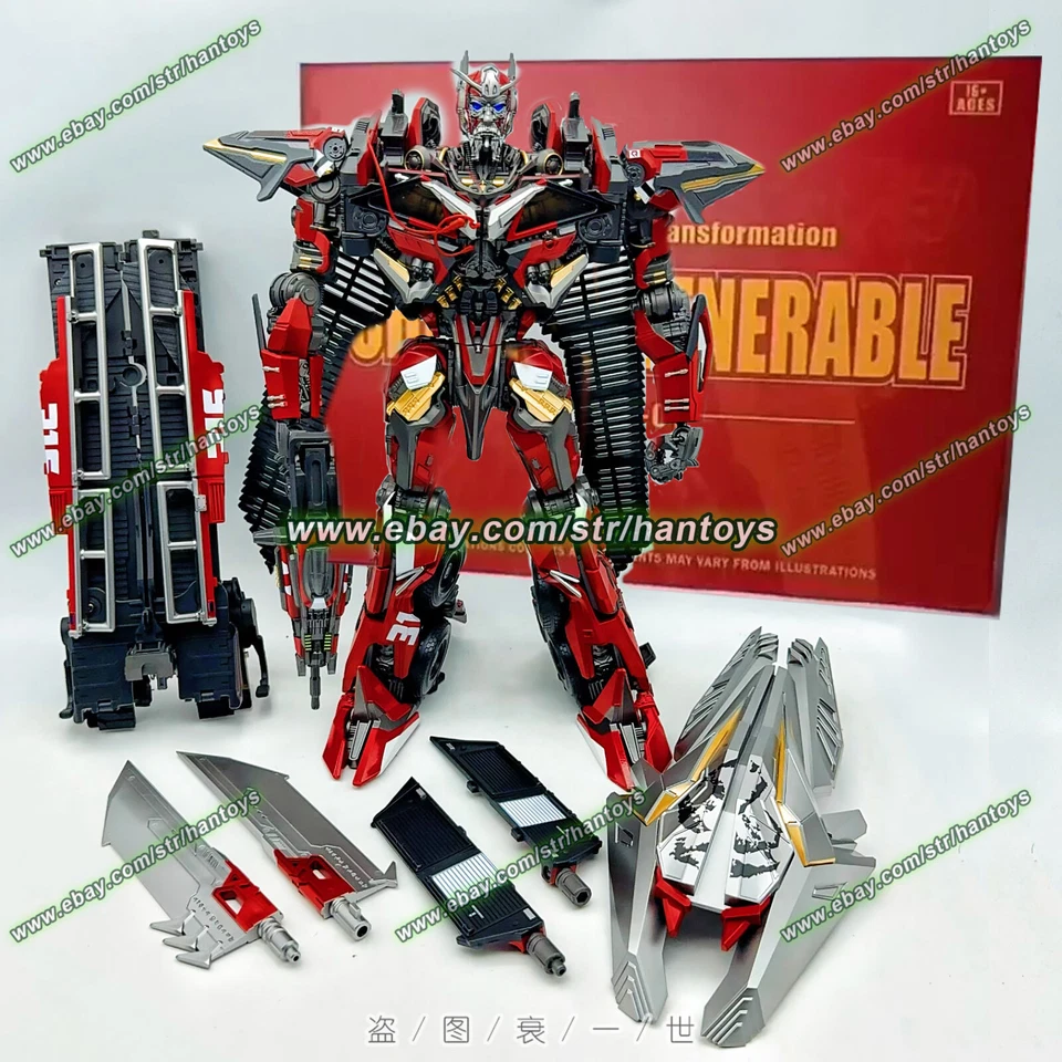 OV-01 Sentinel Prime Fire engine SS Alloy Enlarge 32cm 13in Action Figure Toy - Image 1 of 4