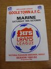 19/10/1991 Goole Town v Marine [FA Trophy] (Light Crease). Thanks for viewing ou