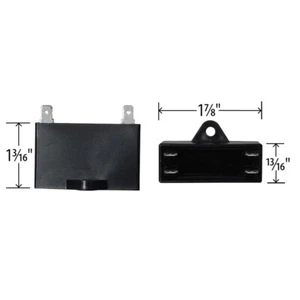 3.5 MFD x 450 Run/Start Capacitor # RC3.5X450 - Picture 1 of 4
