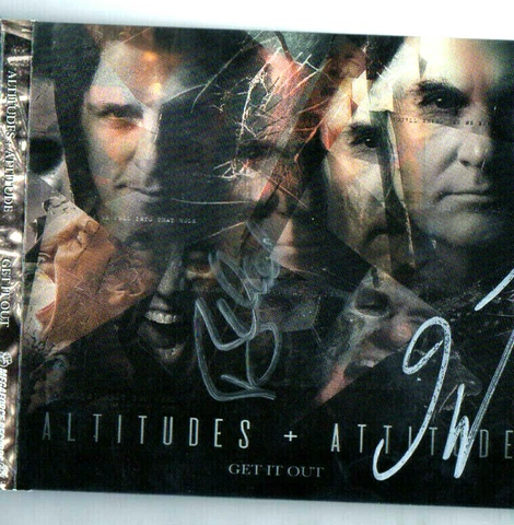 DAVE ELLEFSON FRANK BELLO SIGNED 'ALTITUDES + ATTITUDE' CD MEGADETH ANTHRAX NEW Cover