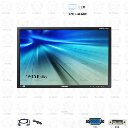 Samsung HD 22 inch LCD Monitor Desktop Computer PC With cables FOR VESA MOUNT - Image 1 of 1