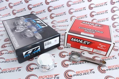 Pistones CP 86 mm 9,0:1 CR y varillas de haz en H Manley para Nissan Skyline GT-R RB26DETT Foto 1 de 3