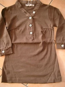 (X257) Imps & Elfs Baby Langarm Kleid A-Form V-Ausschnitt Logo Aufnäher gr.62 - Bild 1 von 3