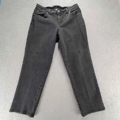 Pantalones de mezclilla JMS Just My Size para mujer 18W pequeños negros desgastados bolsillos elásticos informales Foto 1 de 4