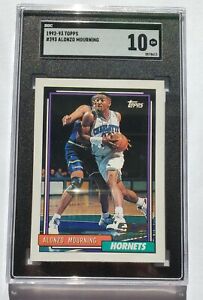 Alonzo Mourning RC Rookie 1992 TOPPS #393 💥'92 DRAFT PICK💥 GEM MINT SGC 10 🔥