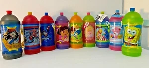 Sip N Snack Canteen Disney-Marvel-Nick Jr.-DC-Care Bears-Water Bottle - Picture 1 of 53