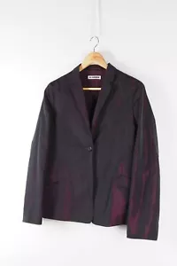 Jil Sander Women's Shimmer Purple Blazer Jacket 40 US8 US10 M Luxury Authentic - Picture 1 of 12