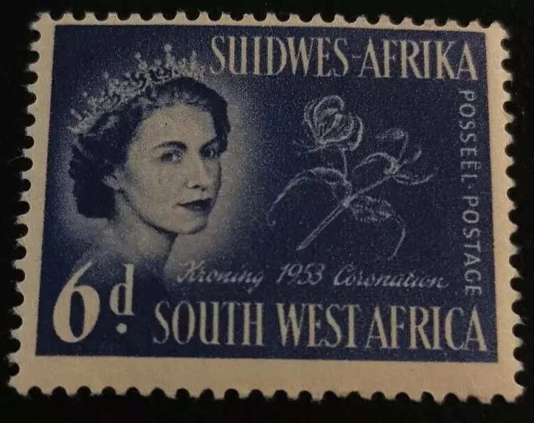 Sudáfrica Sudoeste: 1953 Coronación de la Reina Isabel II... (Sello Coleccionable). Foto 1 de 1