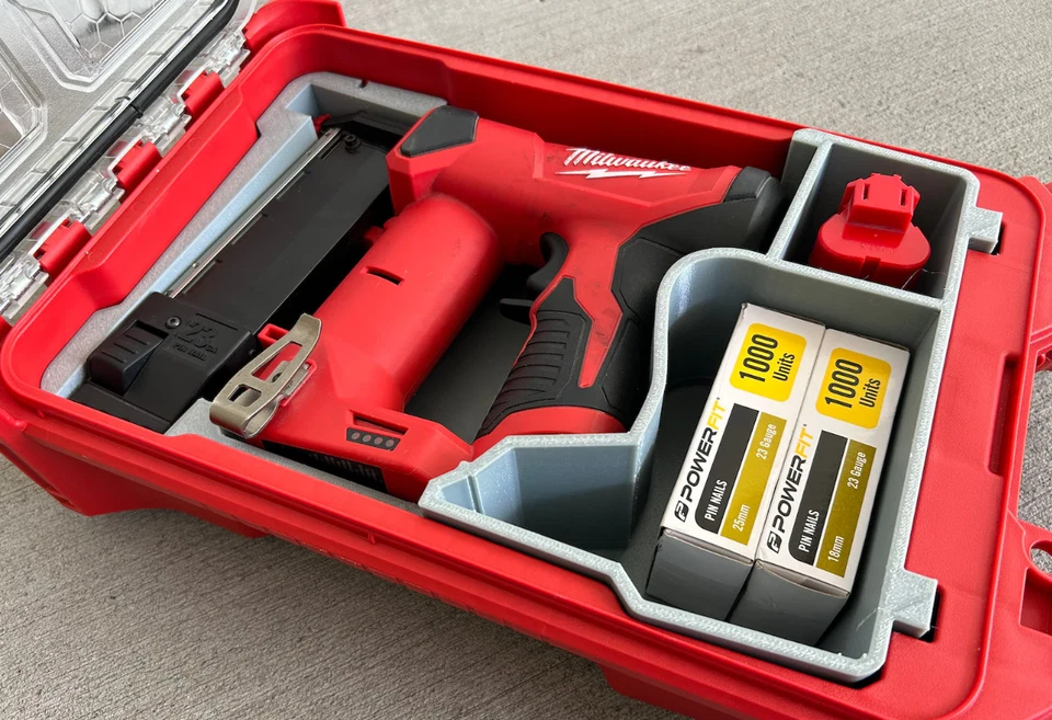 Packout Compact Insert For Milwaukee M12 Pin Nailer Compact Organizer Tool H - Image 1 of 4