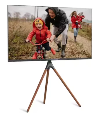 Artistic Wooden Tripod TV Stand with Mount for TVs 47 in. - 70 in. Up to 55 lbs. - Image 1 of 4