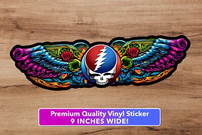Grateful Dead GRANDE 9 pulgadas pegatina de parachoques roba tu cara Jerry Garcia ENVÍO GRATUITO Foto 1 de 4