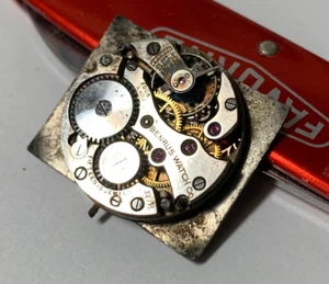 Mid 1920s Benrus Watch Co Gents 15J 4 Adjusts 9 Ligne Movement, Dial, TICKS ! - Picture 1 of 6