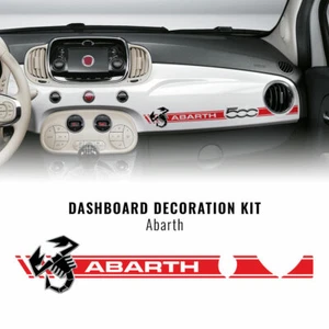 Stripes Strisce Adesive per Cruscotto Fiat 500 Abarth + Scorpione 3D - Foto 1 di 5