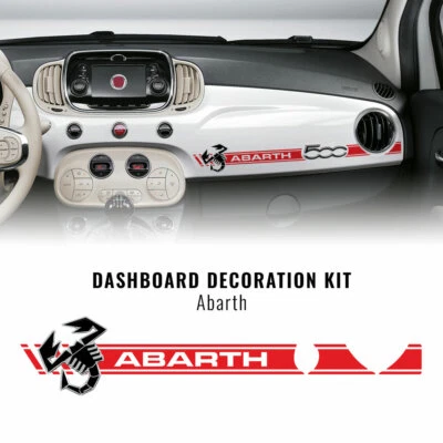 Stripes Strisce Adesive per Cruscotto Fiat 500 Abarth + Scorpione 3D - Immagine 1 di 4