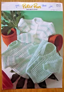 Peter Pan Knitting Pattern Pamphlet - CARDIGANS & SWEATER - 0-24Mths in DK GC - Picture 1 of 1