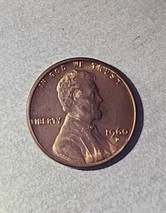 1960 D penny mint SEVERAL ERRORS L on Rim D/D, FILLED IN 6, SM/LG 0, Ear Error  - Picture 1 of 4