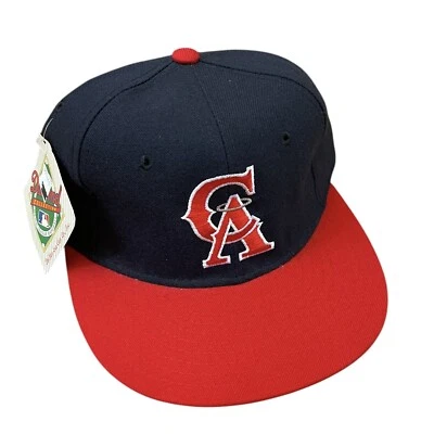Vintage California Angels Fitted Hat New Era MLB Baseball NWTs Diamond Sz 6 3/4 - Image 1 of 3