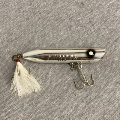 Creek Chub Striper Strike 2100 Metallic Chrome 1-3/8" CrankBait 4-1/4in Lure Foto 1 de 4