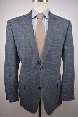 Abrigo deportivo Marc New York gris azulado mezcla de lana/seda a cuadros dos botones talla: 42R Foto 1 de 4