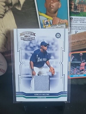 Camiseta deportiva Donruss Throwback Threads Adrian Beltre #190 2005 material de los Marineros/250 Foto 1 de 4