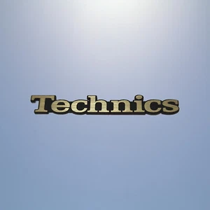 TECHNICS 100x14mm badge emblemat logo naklejka płyta szczotkowana naklejka 1210 - Zdjęcie 1 z 2