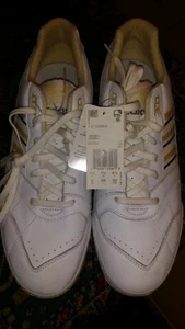 ADIDAS MEN BD7840 MEN SOFT WHITE LEATHER SNEAKER SHOES SZ 12 M $120 - Picture 1 of 9